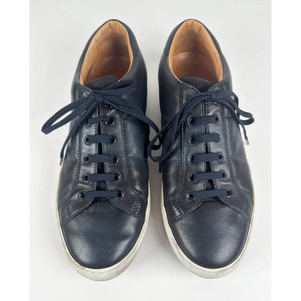 To Boot New York Dark Navy Leather Colton Lace Up Men's Sneakers Size US 10.5